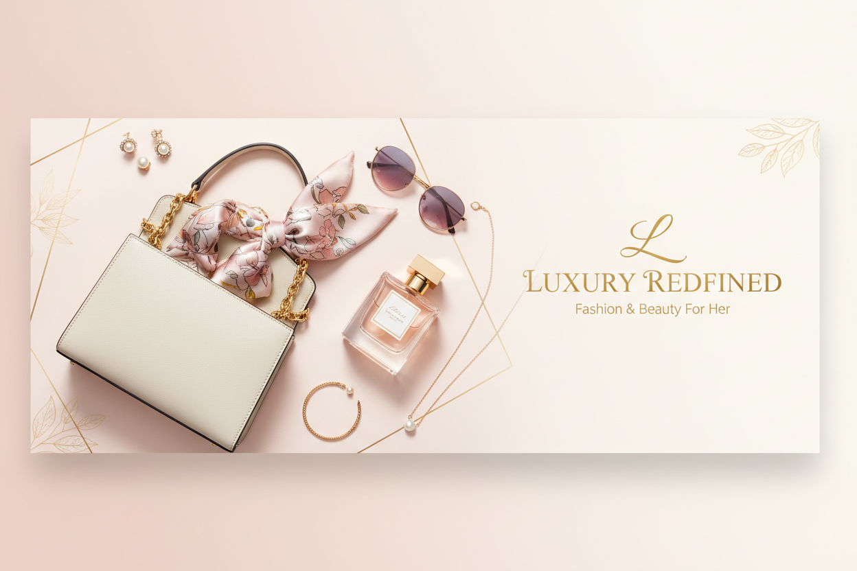 fashion and perfume  , ladies accsries  banner 